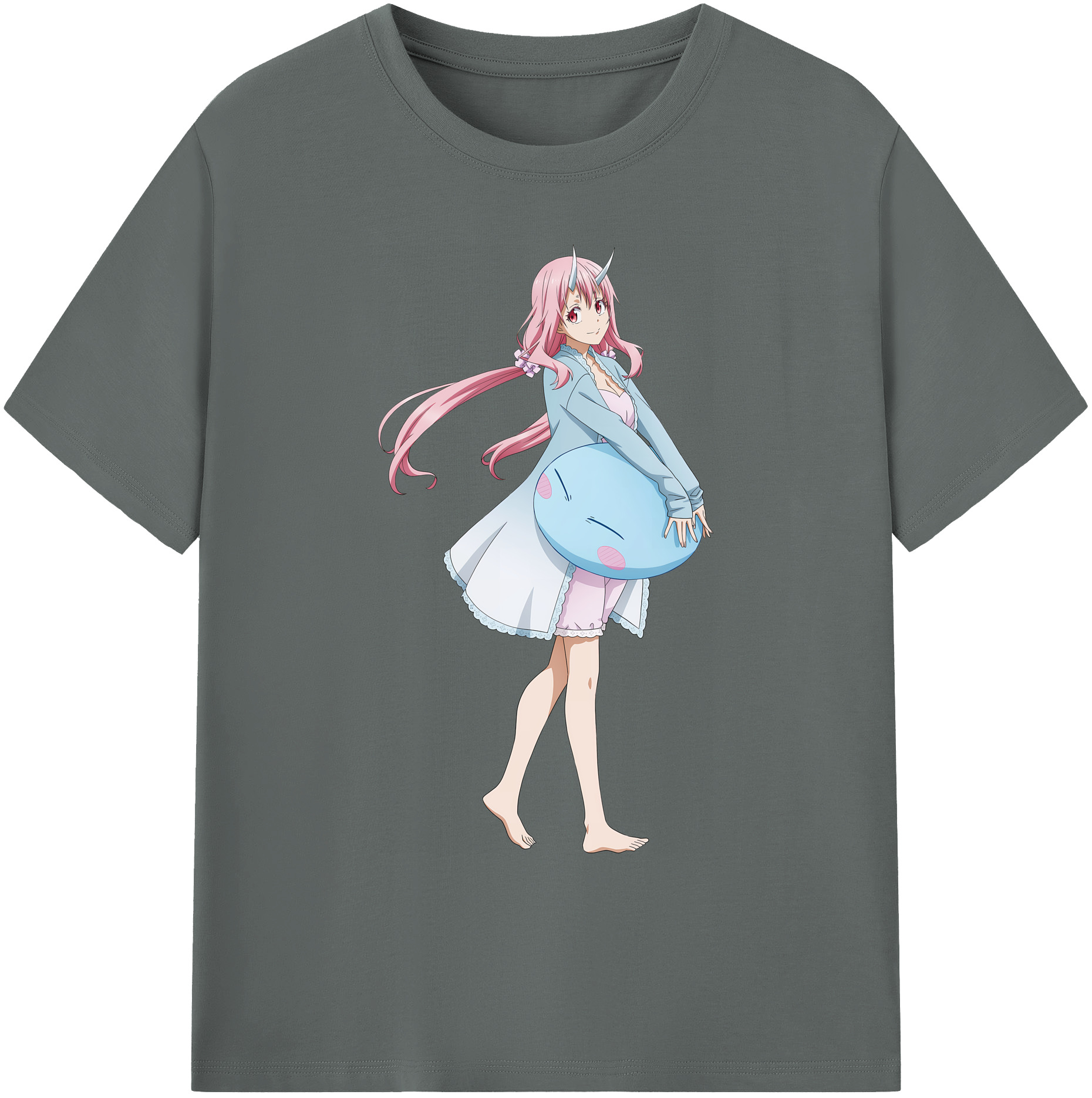 （画像用） 転スラ Regarding Reincarnated to Slime 綿100％ メンズ半袖Tシャツ｜肌触りやわらか＆通気性